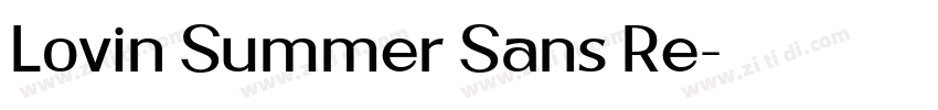 Lovin Summer Sans Re字体转换